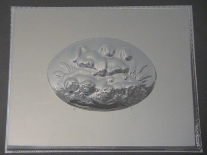 2501 Bunny Plaque Chocolate Candy Mold